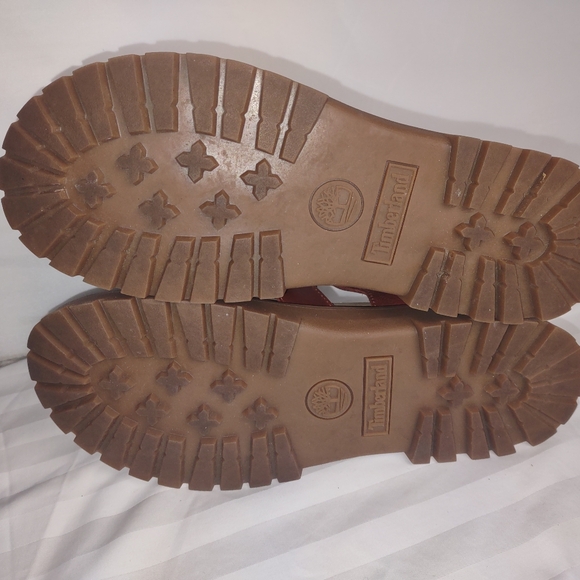 Women’s Timberland Clairemont Way Fisherman Sandal Burgundy Red 8.5 - Picture 7 of 8